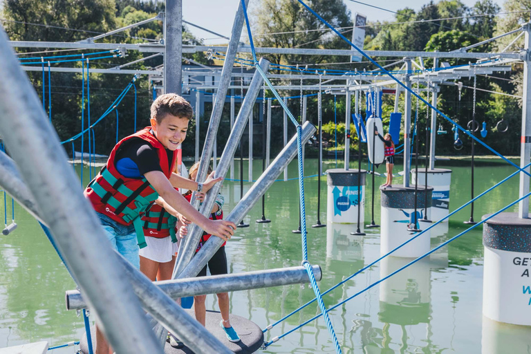 Wurster North Sea Coast: Aqua Chimp Climbing Park by the Lake Wurster Nordseeküste: Ticket for the Aquachimp Water Climbing Park