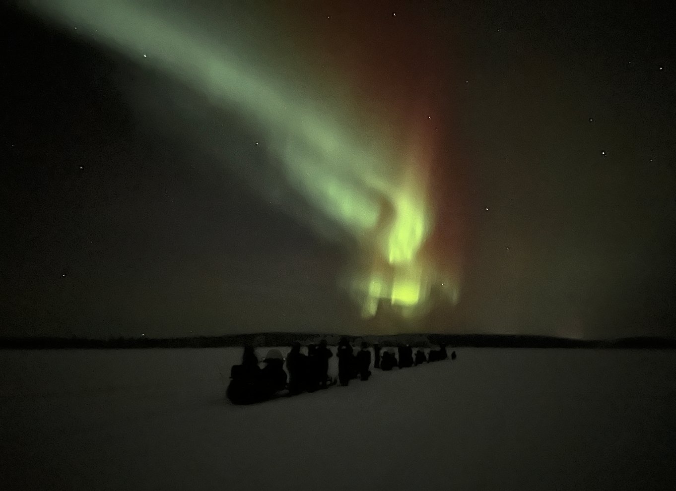 Kiruna: Guidet snescootertur og nordlysjagt