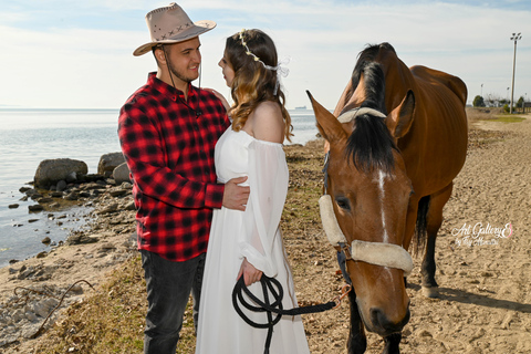 سالونيك: جلسة تصوير للخيول في مشهد طبيعي