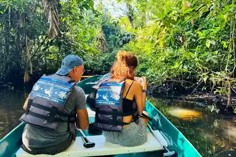 Tortuguero: Tours en francés - Piragüismo en el Parque Nacional, Tortuguero