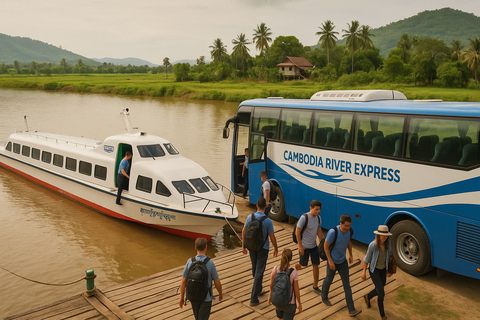 Phnom Penh to Siem Reap: Scenic Express Boat & Bus Journey Phnom Penh to Siem Reap, via Kampong Leng