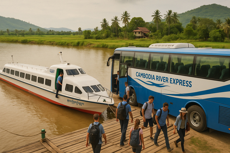 Phnom Penh to Siem Reap: Scenic Express Boat & Bus Journey Phnom Penh to Siem Reap, via Kampong Leng