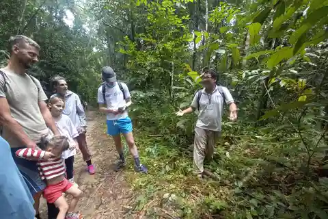 Incontro con la fauna selvatica nella giungla di Khao Sok al tramonto e rafting con i bambù
