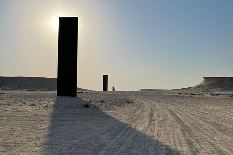 West Qatar tour to Richard Sierra sculpture,Umbrella Rock