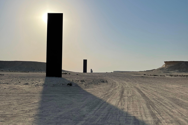 West Qatar tour to Richard Sierra sculpture,Umbrella Rock