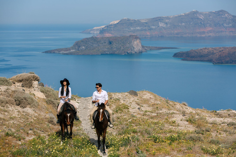 Santorini: jazda konna o zachodzie słońca na kalderzeSantorini: Przejażdżka konna o zachodzie słońca nad kalderą