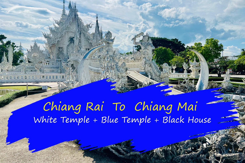 Chiang Rai:Private Transfer to Chiang Mai with Temples Visit