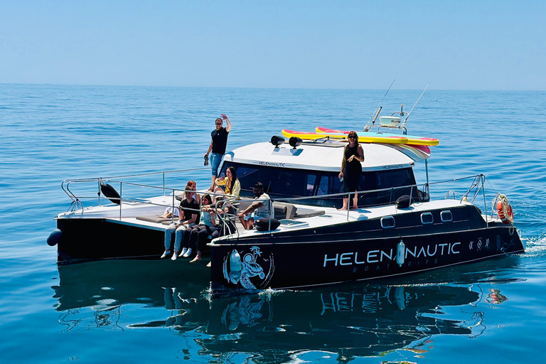 Benalmádena Catamaran Sightseeing Tour: Tapas Food Tasting, Drinks, Swimming & Dolphins Benalmádena Catamaran Tour: Tapas Tasting, Drinks, Swimming, and Dolphins
