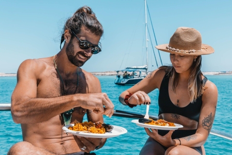 Ibiza: Excursión en barco a Formentera con barra libre y paellaFormentera: navegando a la isla maravillosa