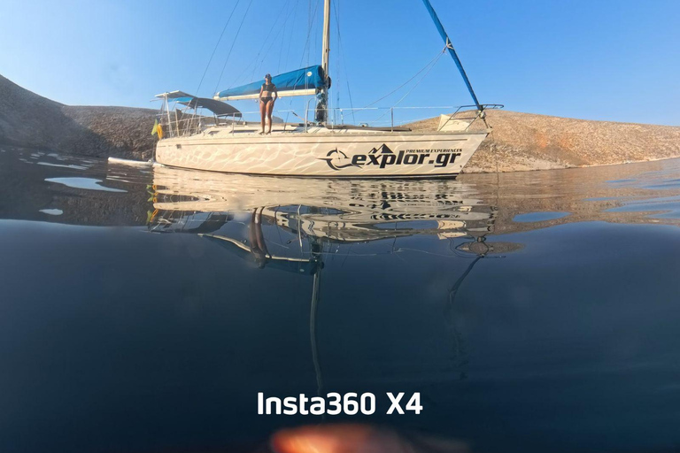 Private Sailing Cruise to Caves & Beaches for SUP & Lunch Private Cruise: Secret Beaches, Caves with Meal Drinks & SUP