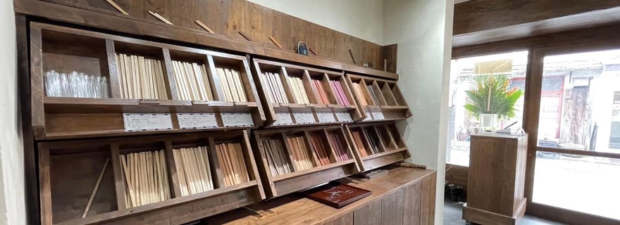 Kamakura : Atelier de fabrication de baguettes avec choix du bois