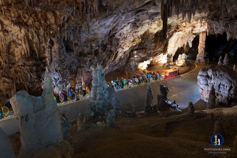 Depuis Ljubljana : Grotte de Postojna, château de Predjama et visite de Piran