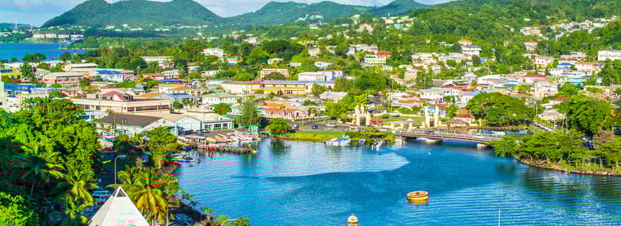 Castries : Visite guidée de l'architecture de la ville et du marché de Castries