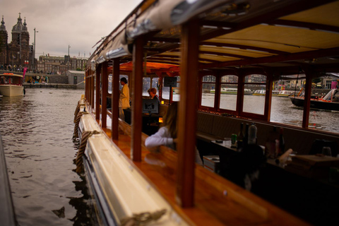 Amsterdam: Light Festival Boat with Drinks, Snack, GlühweinLight Festival Canal Cruise without Drinks