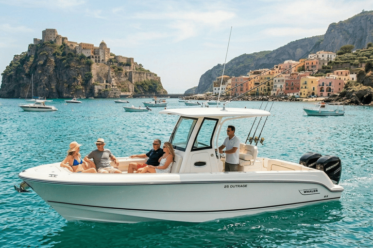 Ischia tour in a Boston Whaler with a skipper and aperitif on board 2-hour tour of Ischia in a Boston Whaler with a skipper and aperitif on board