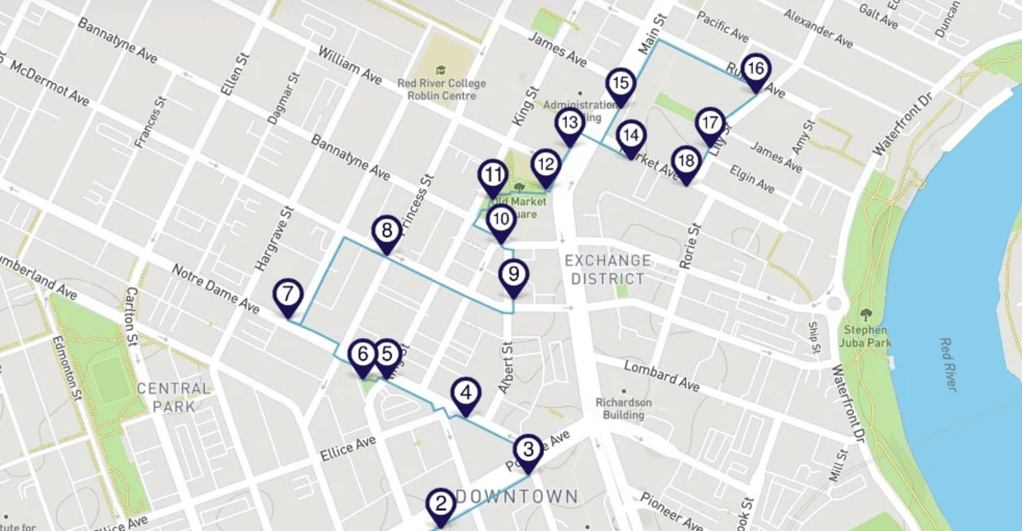 Winnipeg al Limelight, uno smartphone Audio Walking Tour - Hizvo