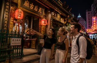 Hongkong: Abendlicher Rundgang in der Temple Street in Yau Ma Tei