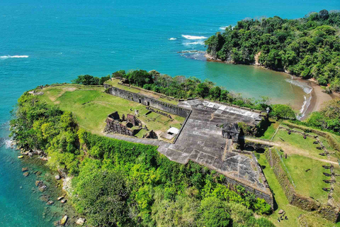 Panama City: Fort San Lorenzo i śluza Agua Clara na Kanale PanamskimPanama City: Fort San Lorenzo i Kanał Panamski Śluza Agua Clara