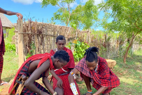 桑给巴尔：马赛村庄之旅和泻湖海龟游泳