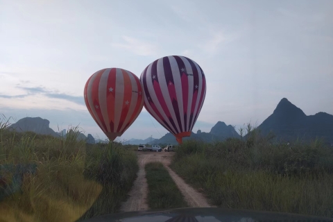 Yangshuo Hot Air Ballooning Sunrise Experience-ticketPrivéballonvaart voor 1-2 personen (vertrek vanuit Guilin)