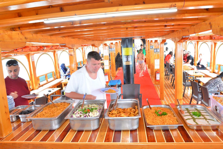 Atlantic Pirate Boat Tour to the Hidden Coves of Antalya Atlantic sunset boat tour with dinner & soft drinks