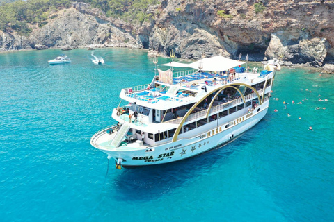 Antalya/Kemer Megastar Boat Trip w/Lunch & Hotel Pickup From Kemer Hotel Megastar Boat Trip w/Lunch