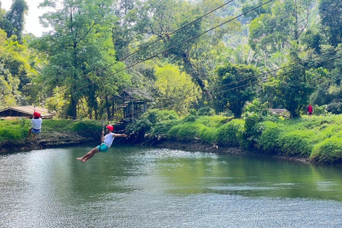 KhaoLak : Rafting en eaux vives, grotte des singes, bain des éléphants