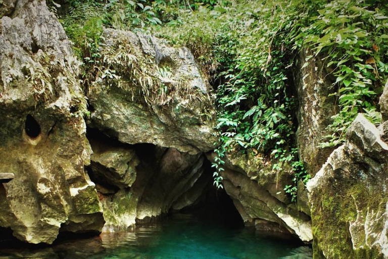 From Vang Vieng: Cave Kayak & Zipline Private 3-5 pax ( with ticket) zipline & khayak