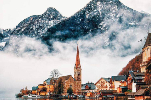 Hallstatt, kopalnia soli, kolejka linowa, podniebna wycieczka piesza z Salzburga