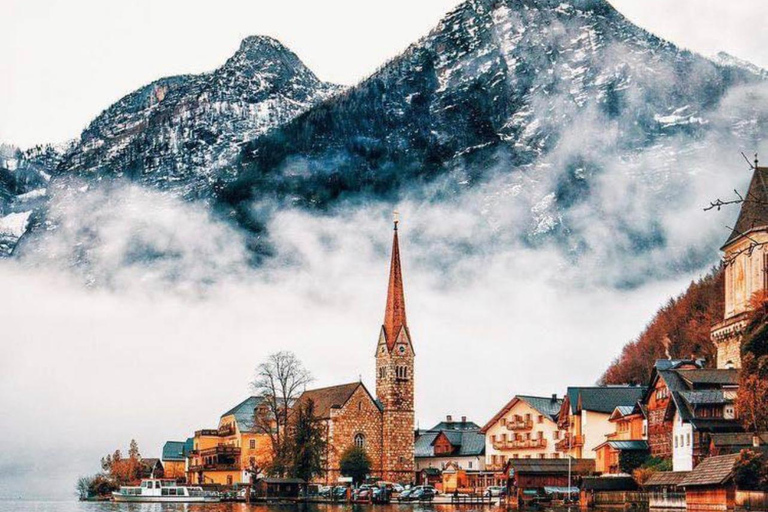 Hallstatt, mina de sal, funicular, passeio no céu Excursão a pé de Salzburgo