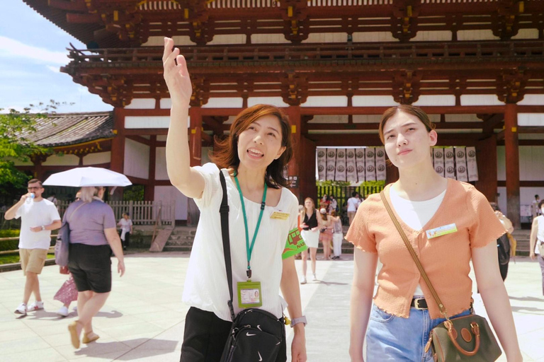 Från Nara:Halvdagsutflykt med busstur till UNESCO-arvet&amp;Mt. Wakakusa12:35 Kintetsu Nara Station