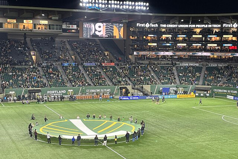 Portland Timbers Football Game at Providence Park Longside Lower - Central