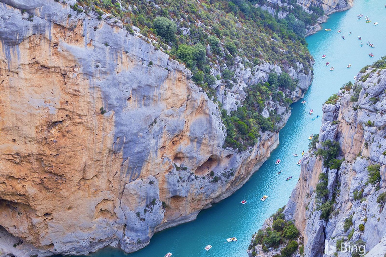 Vilda Alperna, Verdon Canyon, byn Moustiers, lavendelfält