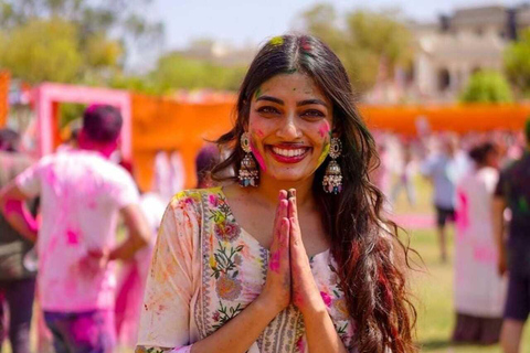 Jaipur: Holi Festival Celebration with Folk Music and Snack