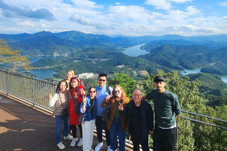 From Seoul: Scenic Lake Day Trip with Cable Car or Cruise Spring : Cable Car + Cherry Blossom Route