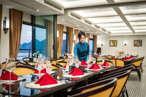 Ha Long Bay: Luxury Overnight Cruise 2D1N or 3D2N Ha Long Bay 3D2N & Shared Car Transfer