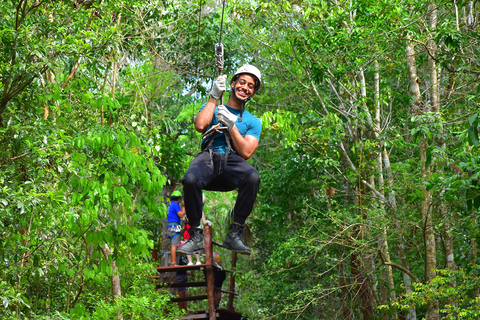 Cancun: Adrenalin-Tour mit ATV-Fahrt, Ziplines und Cenote