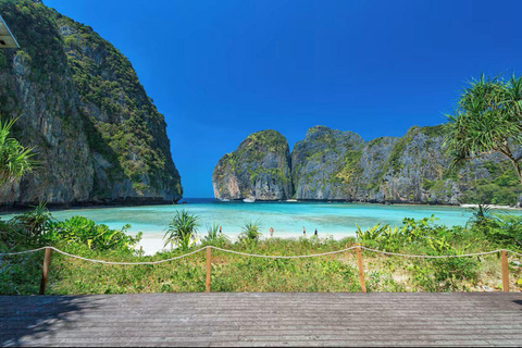 From Phi Phi: Morning/Afternoon Phi Phi Island Longtail Boat Half-Day Morning Phi Phi Island by Longtail Boat