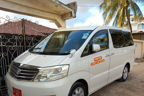 Zanzibar: Upphämtning på flygplatsen och privat taxi till valfri destinationZanzibar: Privat flygplatstransfer