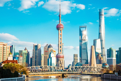 Shanghai: Oriental Pearl Radio &amp; TV Tower e-ticketLuchtwandelen voordeelpakket + 351 ruimtecapsule