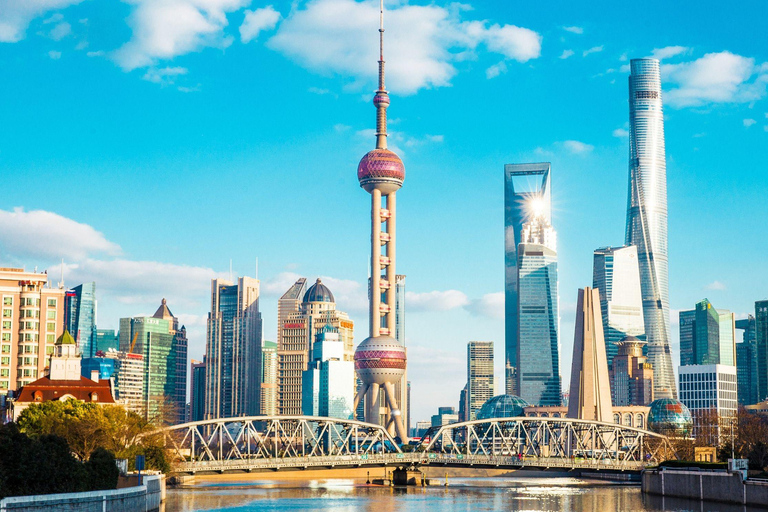 Shanghai: Oriental Pearl Radio &amp; TV Tower e-ticketLuchtwandelen voordeelpakket + 351 ruimtecapsule