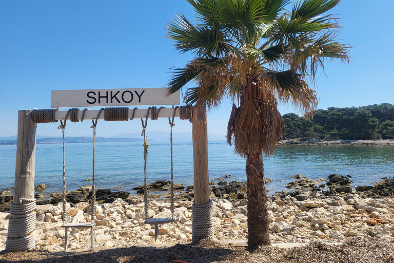 Blue lagoon with a speed boat water and towels included Blue lagoon with a speed boat, water & wine