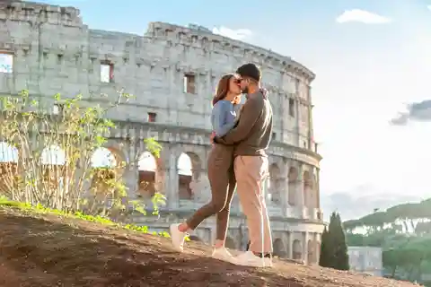 Rome: Gepersonaliseerde fotoshoot buiten het Colosseum