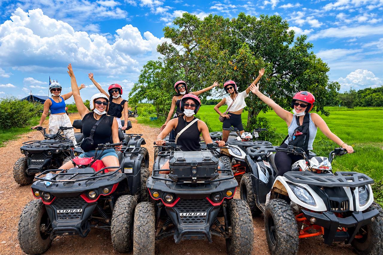 Siem Reap: Khmer Dorf und Fischfarm ATV Tour