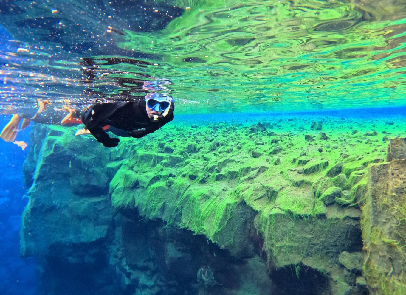 Silfra: Sprækkesnorkeltur med undervandsbilleder