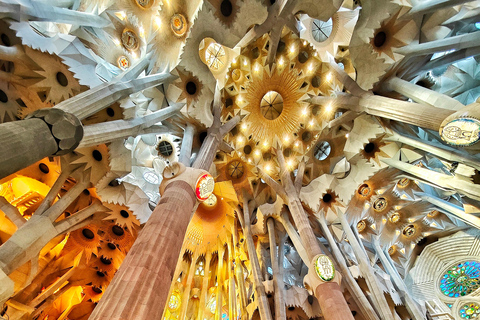 Visite privée de la Sagrada Familia avec billet d'entrée en anglais