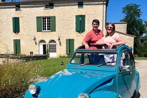 Tour privato di un giorno di Margaux e Médoc con un&#039;auto d&#039;epoca