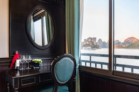 Hanoi: 2-Day Ha Long, Lan Ha 5-Star Cruise w/ Balcony Cabin Bay Light Suite with private balcony and bathtub (1st floor)