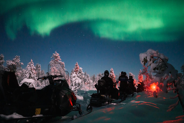 Levi: Nordlicht Tour am frühen Abend