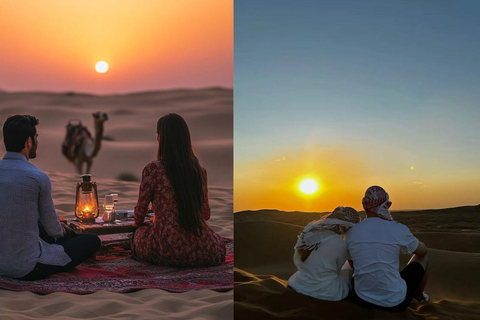 Abu Dhabi: Private Romantic Dune Dinner with Pickup